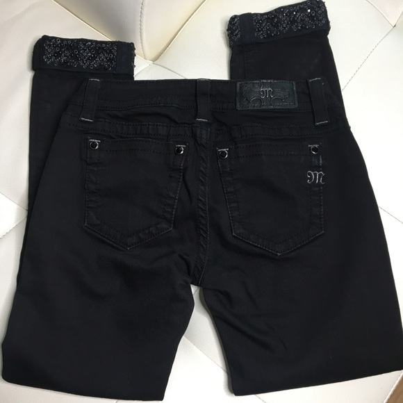 MISS ME Jeans Signature Cuffed Skinny Black - Picture 4 of 6